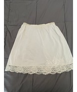 Vintage Gossard Artemis Half Slip Lace Trim Embroidered Floral Lingerie ... - $30.99