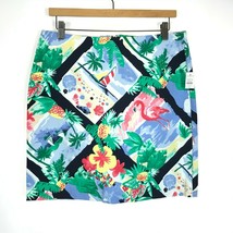NWT Womens Petite Size 10 10P Talbots Multicolor Tropical Tourist Mini Skirt - £23.29 GBP