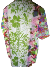 Robert Graham Honolulu  Hawaiian Floral Embroidered Short Sleeve Size 2XL image 2