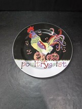 Sharon Neuhaus Poultrygeist Plate, Poultry In Motion Luncheon Plate, Kit... - $395.15 MXN