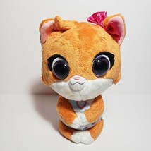 Disney Junior T.O.T.S. Plush Mia Orange Kitten Large Pink Glitter Eyes 10”  - £6.74 GBP