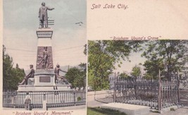 Salt Lake City Utah UT Brigham Young&#39;s Monument Postcard C61 - £2.34 GBP