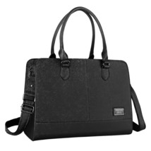 MOSISO Women Laptop Tote Bag (15-16 inch) 3 Layer Compartments, Black - £73.53 GBP