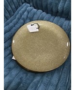 The Art Tabletop AKCAM Gold Glitter Sparkle Glass Salad Plates S/4~ New~ - $81.35 CAD
