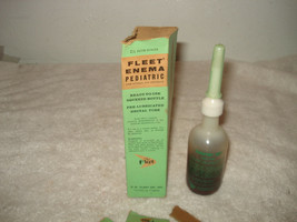  Vintage Fleet Enema pediatric squeeze bottle pre-lubricated rectal tube EMPTY - £23.34 GBP