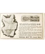 Chic Muslin Underwear Corset 1897 Advertisement Victorian Fashion ADBN1A3 - €17,17 EUR