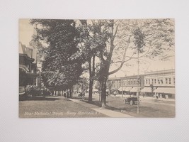NY Monticello 1912 B&#39;way Near Methodist Church Car &amp; Horse Buggy Photo Postcard - £26.92 GBP