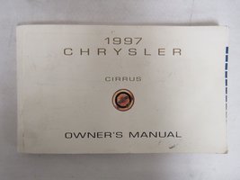 1997 Chrysler Cirrus Owners Manual [Paperback] Chrysler - £7.54 GBP