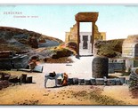 Dendera Stanghetta Di Hathor Egitto Unp DB Cartolina Z4 - $4.49