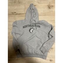 Champion Northeastern Huskies Hoodie Pullover Grey Mens Size L Vtg Bosto... - $29.69