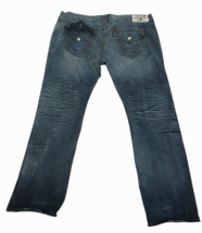 True Religion World Tour SKINNY Jeans 46 actual (44x32) Y2K Grease Marks... - €41,51 EUR