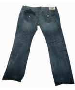 True Religion World Tour SKINNY Jeans 46 actual (44x32) Y2K Grease Marks... - $64.79 CAD