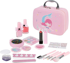 Kids Makeup Kit For Girl, Washable 19 Pcs Makeup Kit For Kids, Girls Princess... - £42.02 GBP
