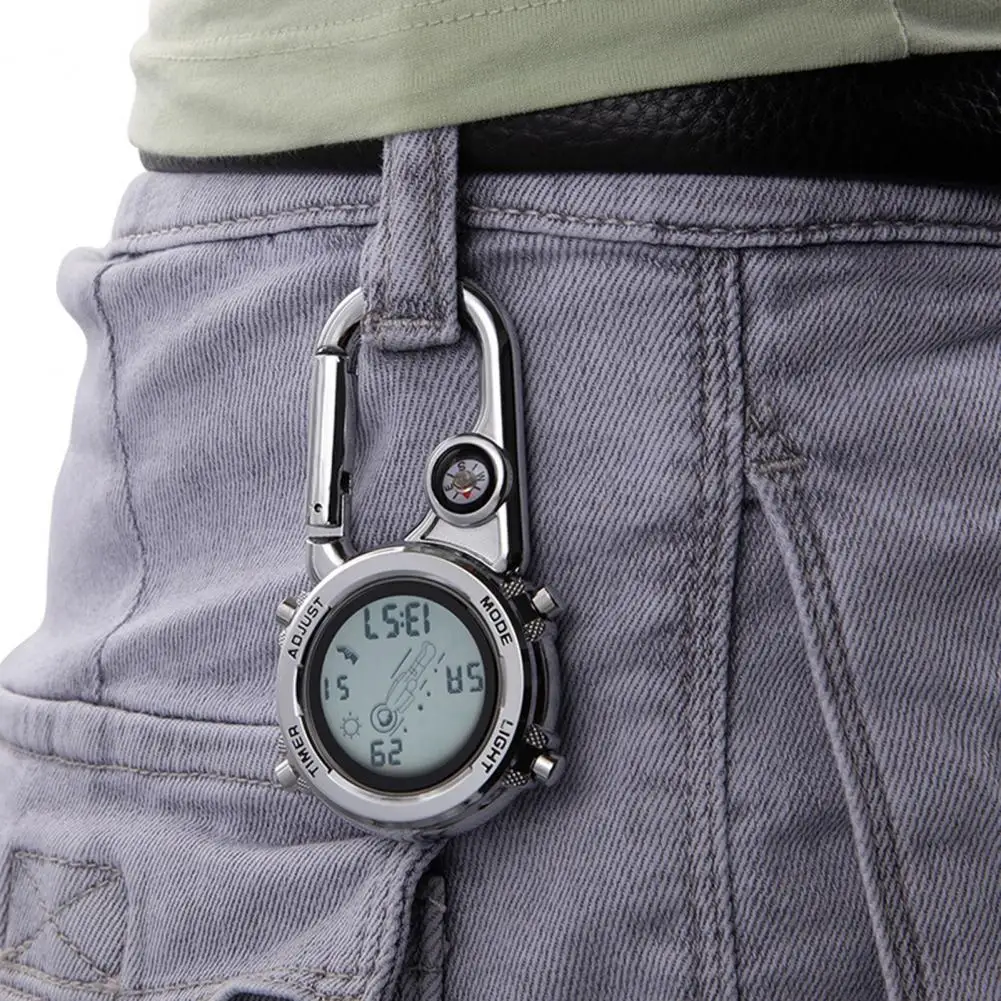 Digital Carabiner Watch Anti-oxidation Shock Resistance Anti-scratch Backpack - £12.18 GBP+