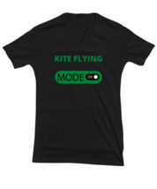 Kite Flying, Black Vneck Tee. Model 64027 - £23.88 GBP