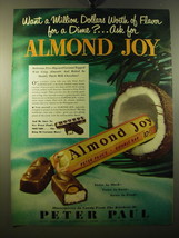 1950 Peter Paul Almond Joy Ad - Want a million dollars worth of flavor - £14.78 GBP