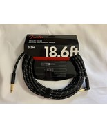 Fender Deluxe 18.6&#39; Angled Instrument Cable - Black Tweed - $570.23 MXN