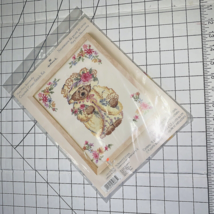 Hallmark Mary-Mary Bearworthy Counted Cross Stitch Kit Garden Teddy  8x10  NEW - $10.18