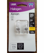 Feit 2 Pack 20 Watt Bright White T4 G8 Bi-Pin Base Dimmable Xenon Light Bulb - $92.32 MXN