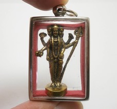 Phra Trimurti 3 Supreme Hindu Gods Shiva Brahma Vishnu pendant locket su... - £37.43 GBP