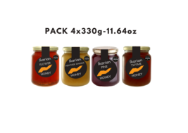 4x330gr-11.64oz Pack Icaria Honey - Thyme -Pine - Flower - Heather &#39;&#39;Anama&#39;&#39; exq - £102.93 GBP