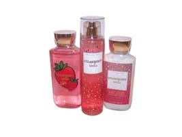 Bath &amp; Body Works Strawberry Soda - Shower Gel, Body Lotion, Fragrance Mist - $42.50