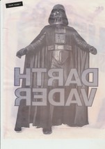 Vintage 1977 Star Wars Iron-On Transfer Darth Vader for T-shirts - £4.63 GBP