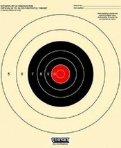 B-16 black w/red center Offical 25 Yd Slow Fire Pistol Target (1,000) Ta... - £120.94 GBP