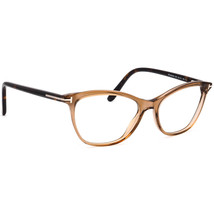 Tom Ford Eyeglasses TF 5636-B 045 Crystal Brown/Havana Cat Eye Italy 52[... - £159.86 GBP