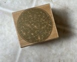 Prism Poppy wood mount rubber stamp Hero Arts E1664 Flower Circle Poetic... - £10.30 GBP
