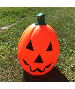 Large outdoor light up blowmold pumkin jack o lantern fall Halloween yar... - $68.08 CAD