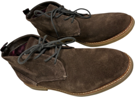 Steve Madden men&#39;s 10M Hardenn chocolate brown suede leather chukka ankl... - $585.68 MXN