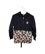 FILA Pullover Windbreaker Jacket Boys Size Small 7 Hooded - £7.89 GBP
