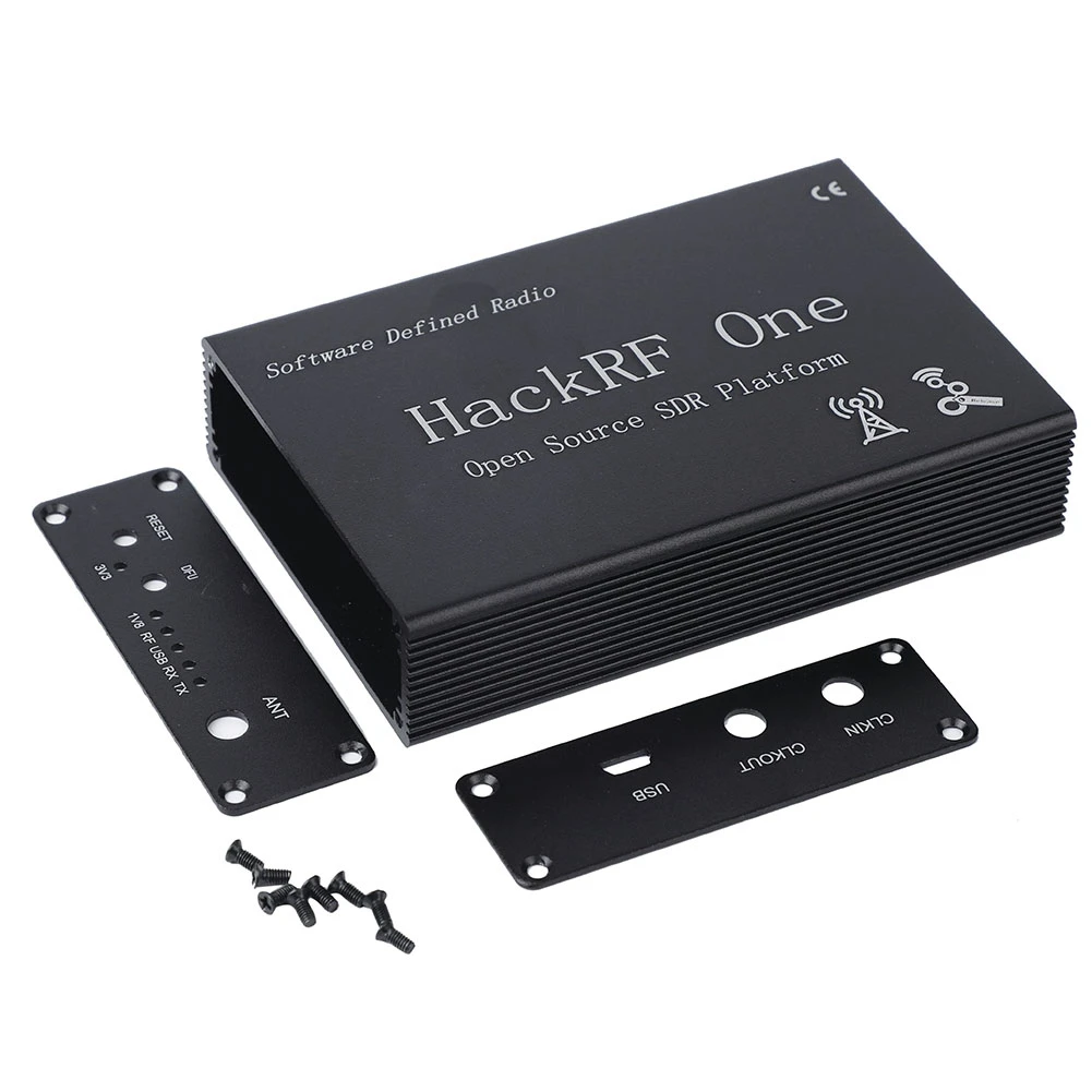 Black aluminum enclosure cover case shell for hackrf one sdr thumb200