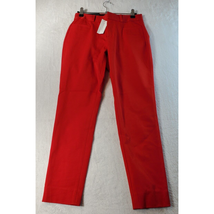 Banana Republic Ankle Skinny Pants Womens Petite 0 Red Cotton Belt Loops Pull On - £13.83 GBP