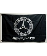 Mercedes Benz Flag AMG Black 3X5 Ft Polyester Banner USA 90x150cm - $27.50 CAD