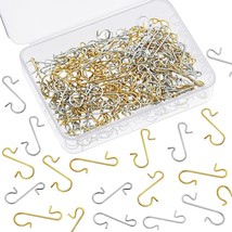 400 Pcs Christmas Ornament Hooks Ornament Hangers Xmas Metal Wire Silver Gold Ho - £12.64 GBP