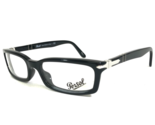 Persol Petite Eyeglasses Frames 2934-V 95 Polished Black Rectangular 51-... - $121.33