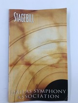 1999 Stagebill Dallas Symphony Orchestra Tosca by Giacomo Puccini - £11.36 GBP