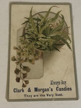 Clark And Morgan Candies Victorian Trade Card Quincy Illinois VTC7 - £5.44 GBP