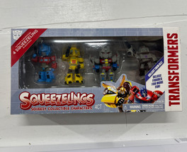 Transformers Squeezelings: Optimus Prime Bumble Bee Megatron Squeezy New - £10.43 GBP