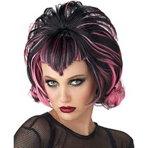 Gothic Flip Wig  - Costume Accessory- Pink/Black - Seasonal Visions - £12.74 GBP