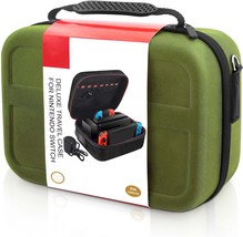 Green Portable Full Protection Hard Shell Soft Lining Travel Carrying Storage - £28.64 GBP