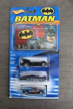 Hot Wheels BATMAN Action Guide 3-Pack Exclusive Batmobile, Joker, Bane  ... - $9.89