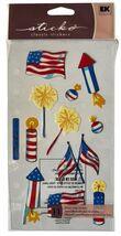 EK Success Sticko Stickers Patriotic American Flags 4th of July Fireworks - $5.99