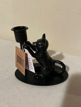 2 new Cat black  iron Candlestick Holders image 4