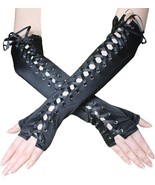 Goth Arm Warmers Fingerless Gloves for Women Gothic Steampunk Accessorie... - $21.20