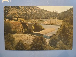 Vtg Postcard Bridge Over North Fork Of Trinity River, Helena, California... - £3.12 GBP