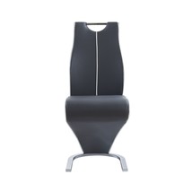 Set of Two Gray and White And Silver Upholstered Dining Side Chairs - $8,910.73 MXN