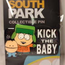 South Park Kick The Baby Enamel Pin Kyle &amp; Ike Official Cartoon Collectible - £13.04 GBP